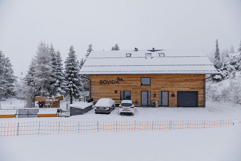 Fotogalerie chaty Bovida v Čenkovicích v zimě