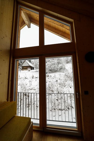 Fotogalerie chaty Bovida v Čenkovicích v zimě