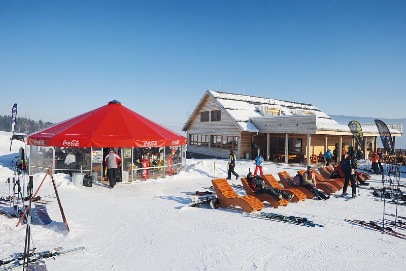 Ski resort Čenkovice in the Orlické Mountains